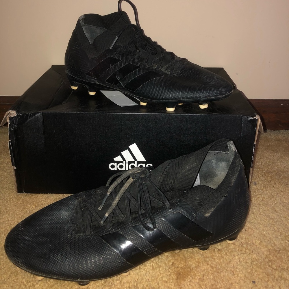 Black Adidas Soccer cleats